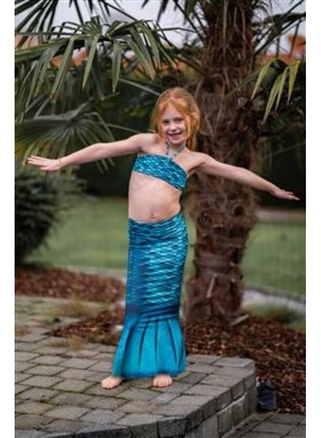 Kuaki Mermaids - 2-delige zeemeermin set - Turquoise (staart en top)