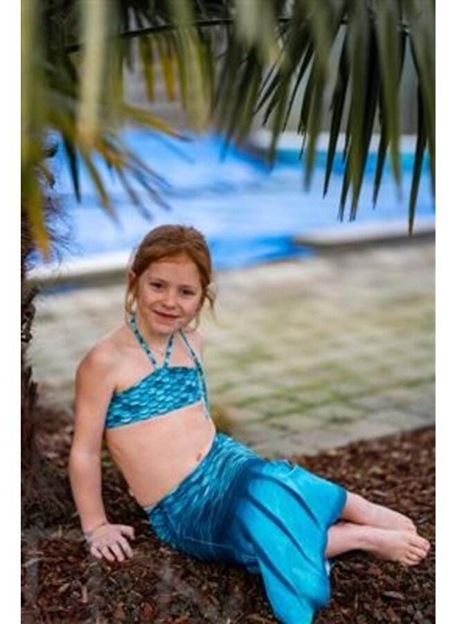 Kuaki Mermaids - 2-delige zeemeermin set - Turquoise (staart en top)