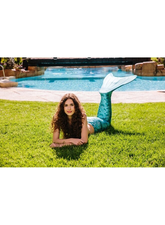 Kuaki Mermaids - 2-delige zeemeermin set - Turquoise (staart en monovin)