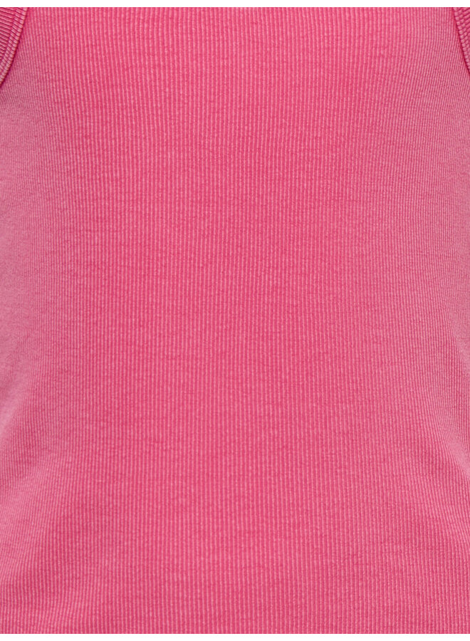 Kids Only - Jilly emb washed tank top - Magenta smiley