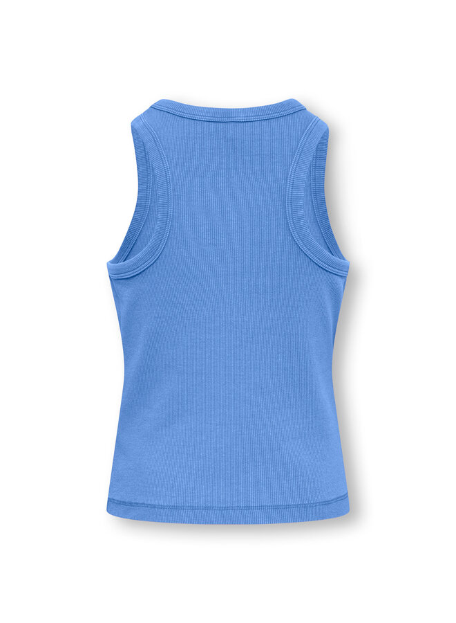 Kids Only - Jilly emb washed tank top - Ultramarine smiley