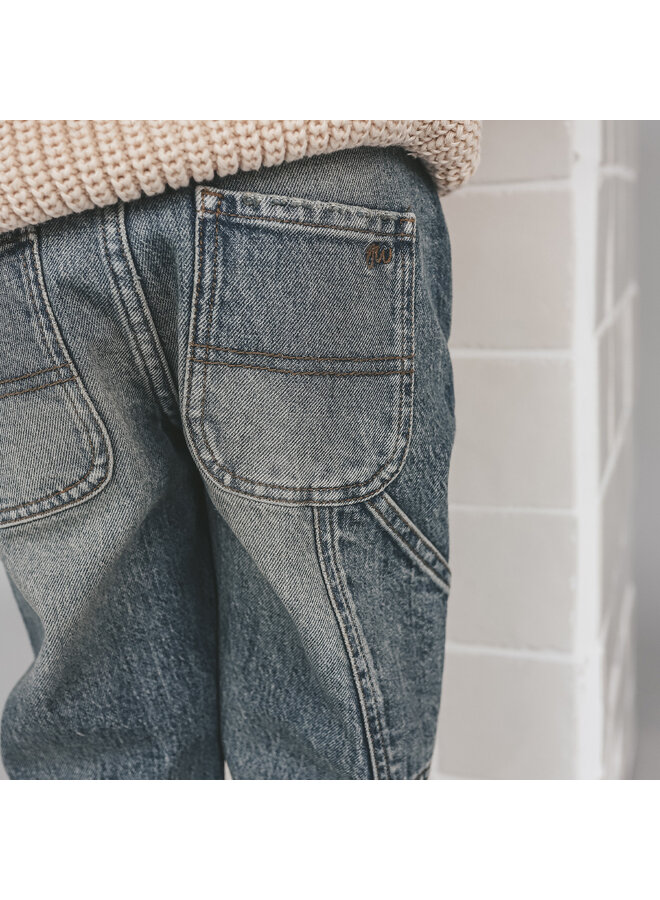 Your Wishes - Denim worker jeans - Tinted mid blue