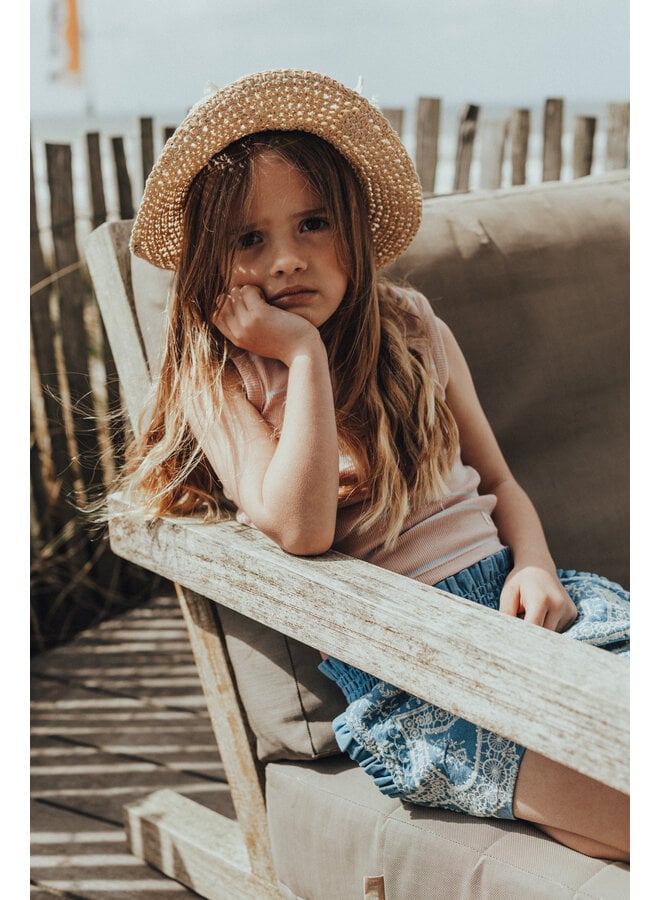 Baje Studio - Ize chambray shorts - Blue denim