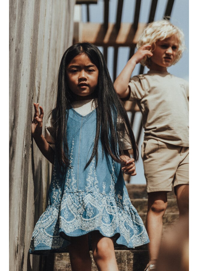 Baje Studio - Saartje chambray dress - Blue denim