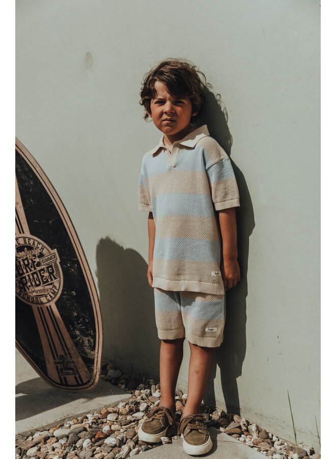 Baje Studio - Sev knitwear top - Blue steel