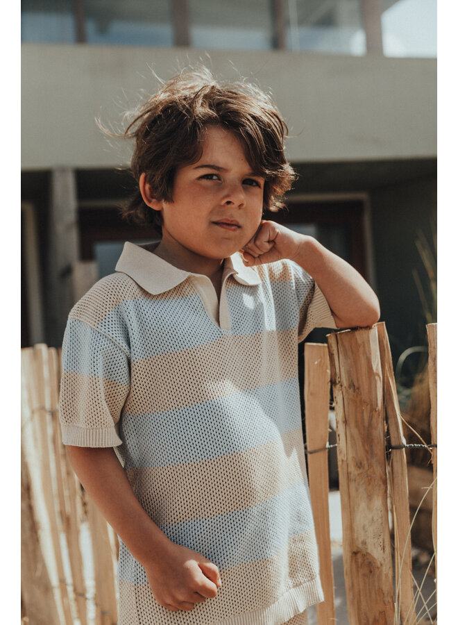 Baje Studio - Sev knitwear top - Blue steel