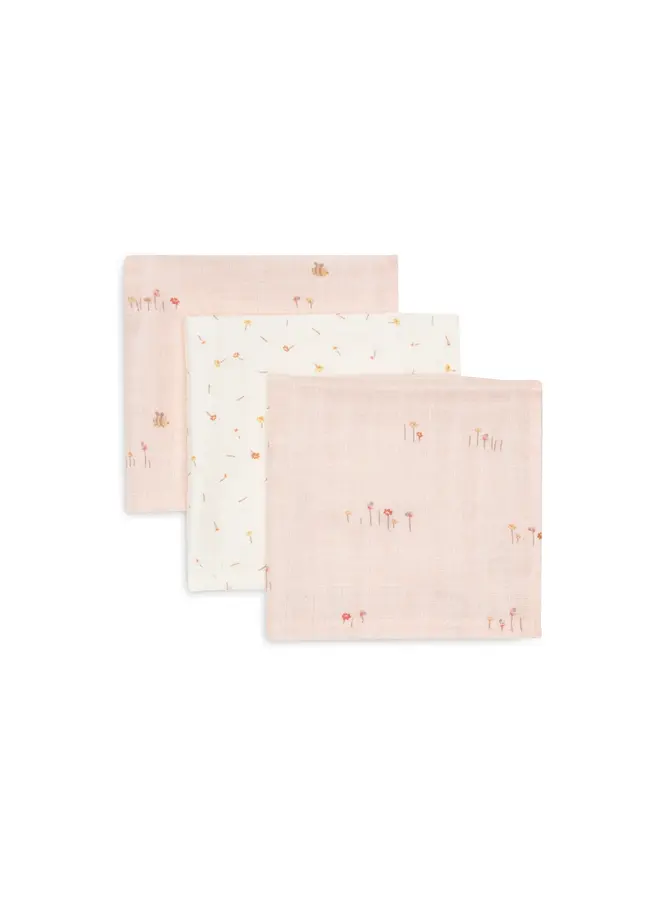 Jollein - Hydrofiel monddoekje 31x31cm - Pretty picnic (3pack)