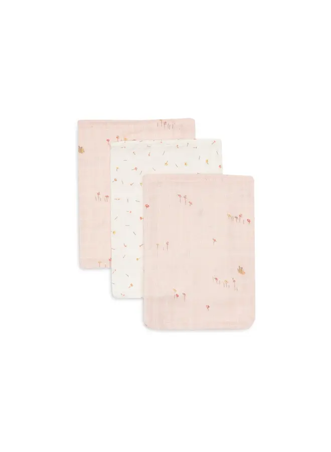 Jollein - Hydrofiel washandje 15x20cm - Pretty picnic (3pack)