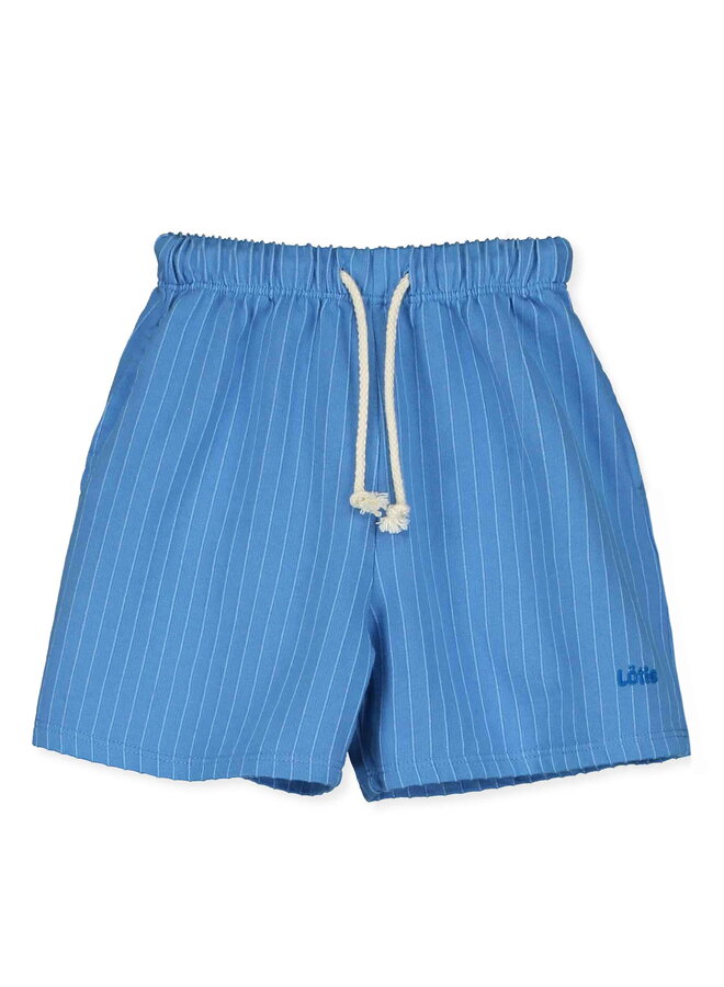 Lötiekids - Bermuda pockets lotie embroidery - Baje blue