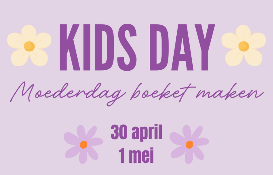 Kids day 30 april & 1 mei: Moederdag boeket maken