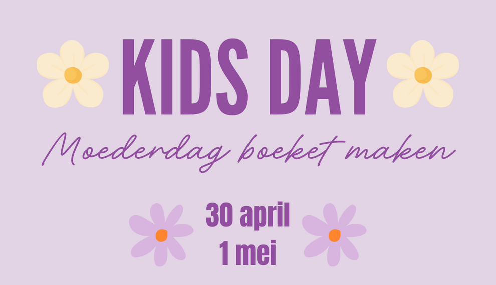Kids day 30 april & 1 mei: Moederdag boeket maken
