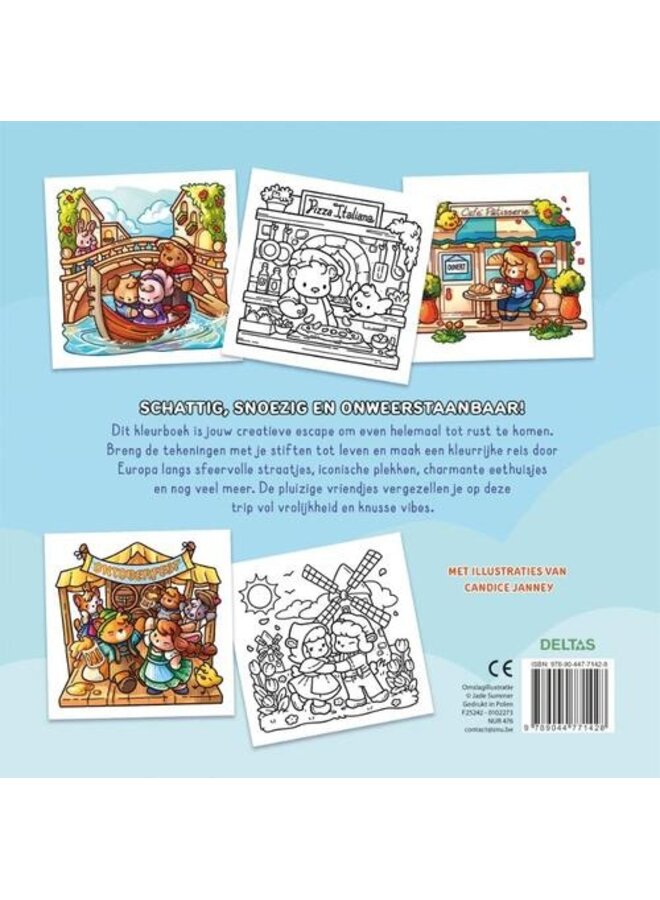 Deltas - Cozy Europe - Comfy kleurboek