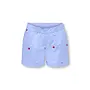 Kids Only - New lina stripe emb shorts - Moonlight blue/Cloud dancer
