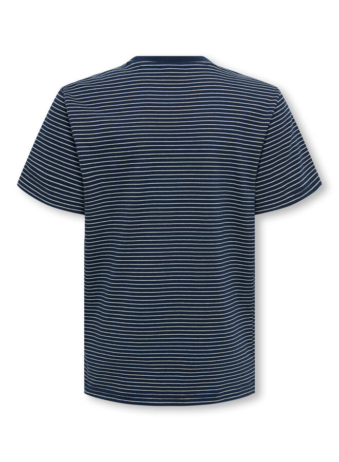 ONLY & SONS Junior - Fred life reg stripe tee - Navy blazer