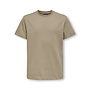 ONLY & SONS Junior - Fred life reg stripe tee - Desert taupe
