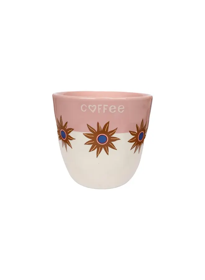 Cup stars with pink stripe