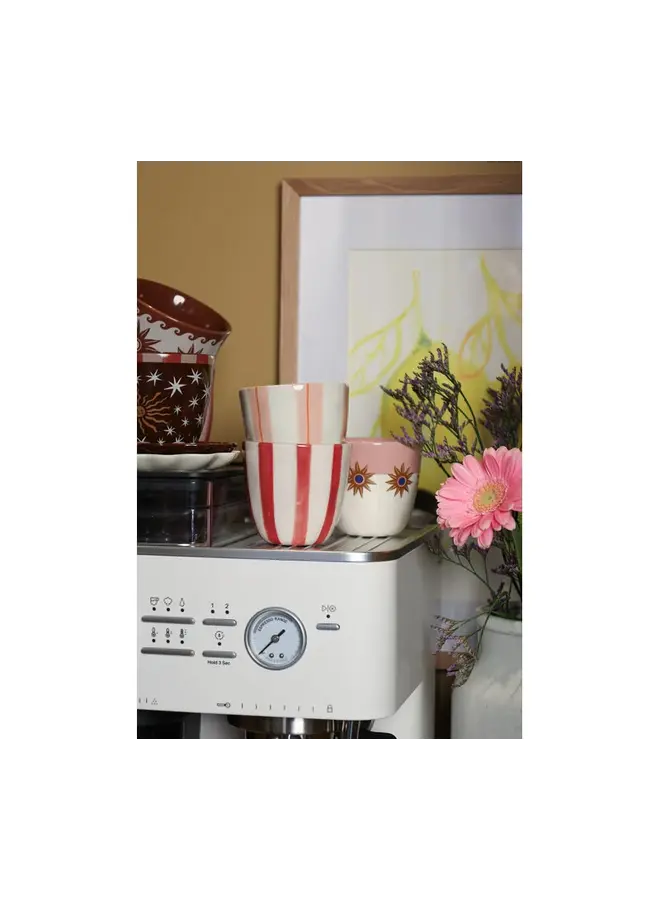 All the Luck in the World - Cup stars with pink stripe