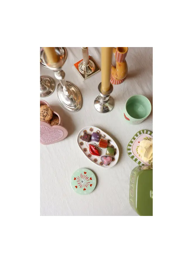 All the Luck in the World - Oval plate the sunset and the sea