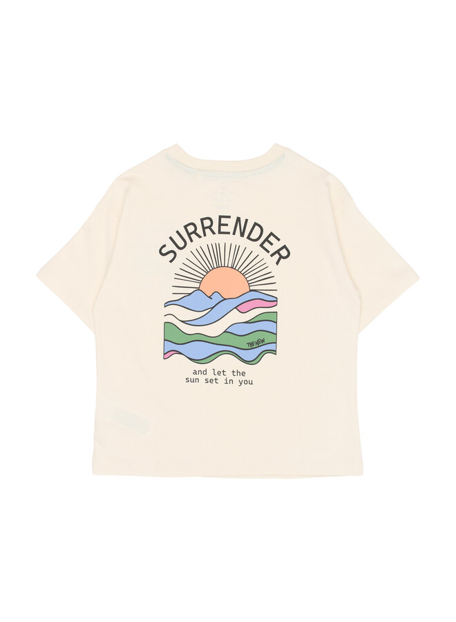 Tuck oversized tee - Gardenia