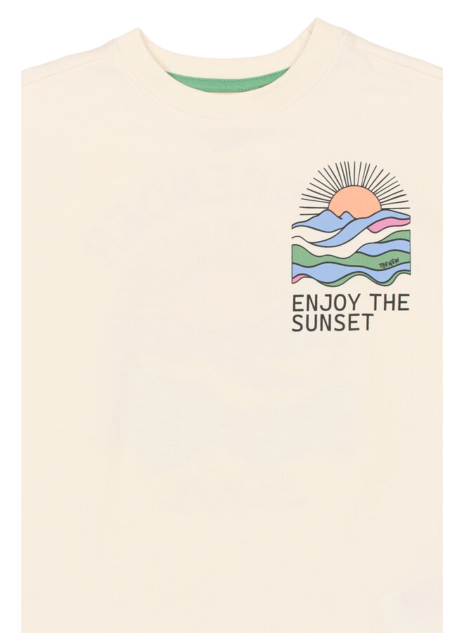 The New - Tuck oversized tee - Gardenia