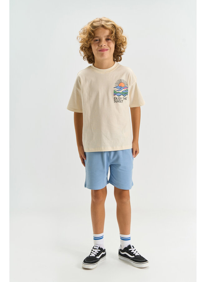 The New - Tuck oversized tee - Gardenia