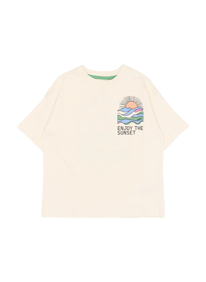 The New - Tuck oversized tee - Gardenia