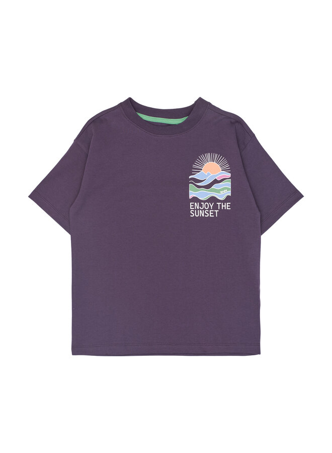 The New - Tuck oversized tee - Sweet grape