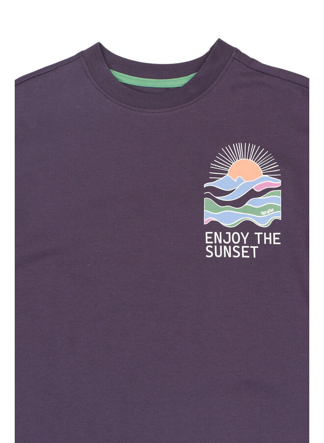 The New - Tuck oversized tee - Sweet grape