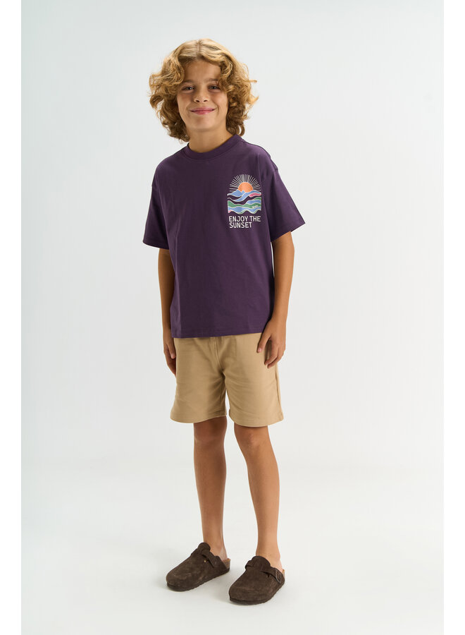 The New - Tuck oversized tee - Sweet grape