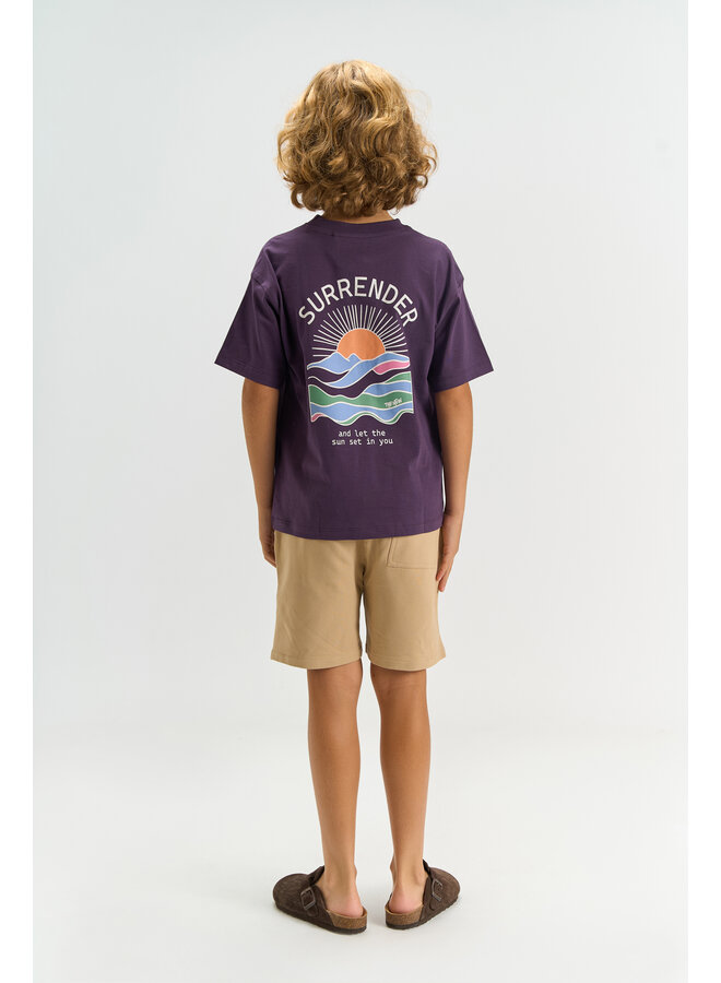 The New - Tuck oversized tee - Sweet grape
