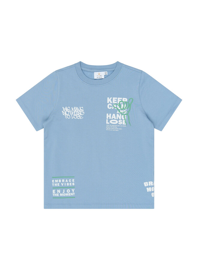 The New - Titus oversized sweat tee - Forever blue