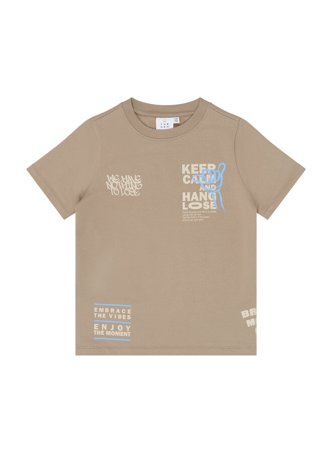 The New - Titus oversized sweat tee - Humus