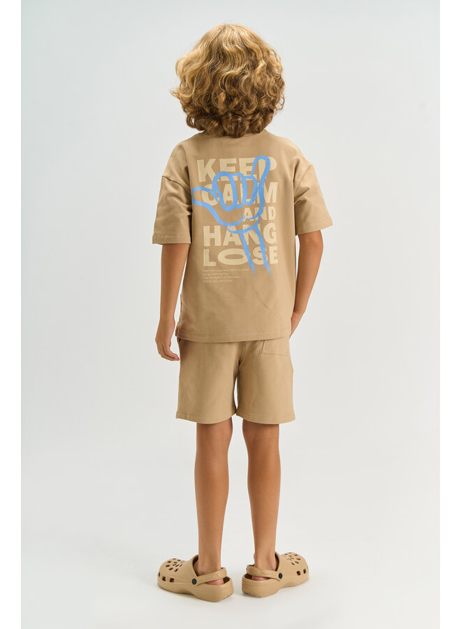 The New - Titus oversized sweat tee - Humus