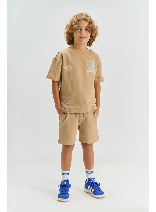 The New - Titus sweat shorts - Humus