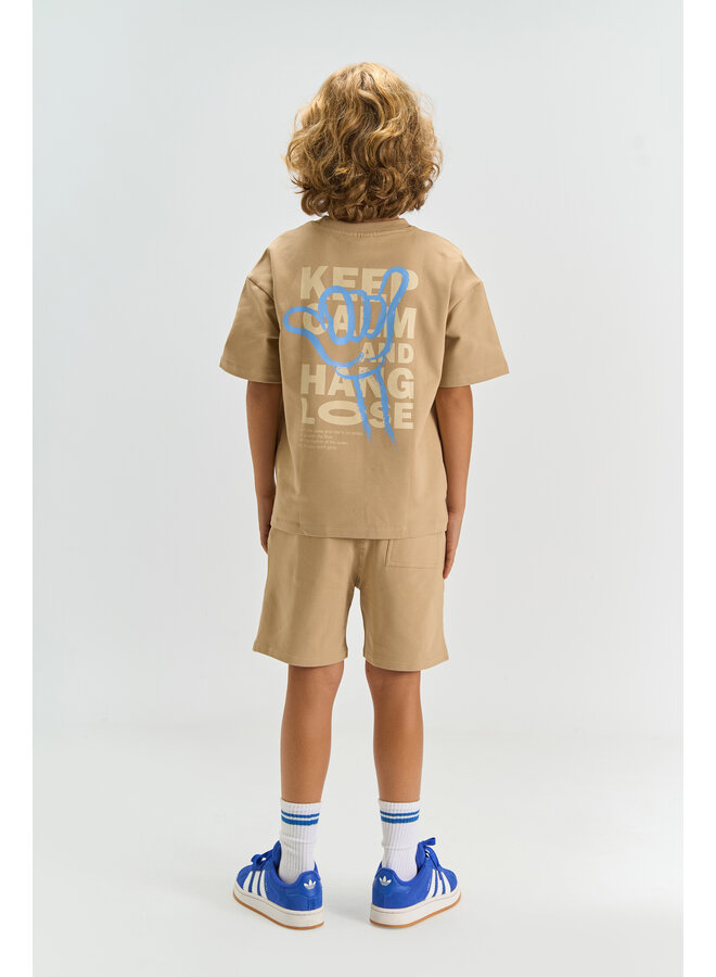 The New - Titus sweat shorts - Humus