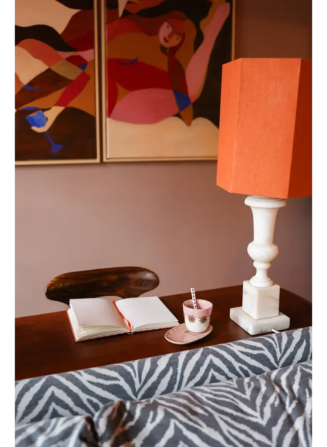 All the Luck in the World - Oval plate palmtree and midnight talks