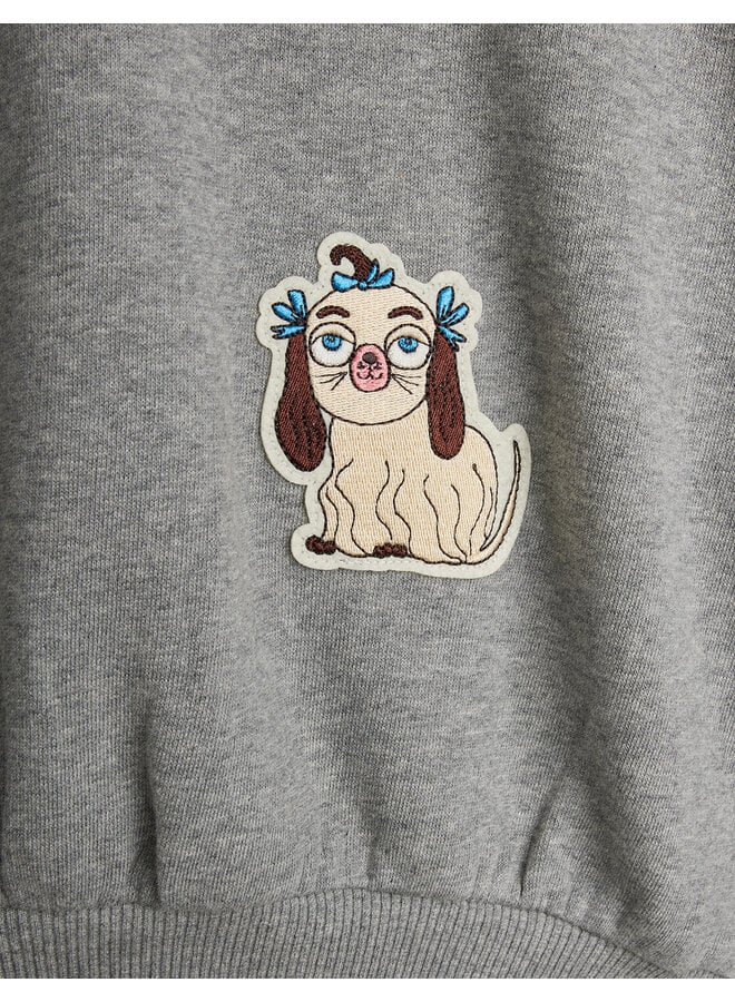 Mini Rodini - Minibabies patches sweatshirt - Grey melange