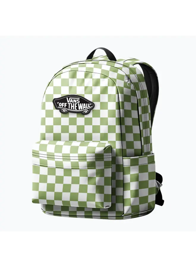 Old skool grom check backpack checkerboard - Lime burst