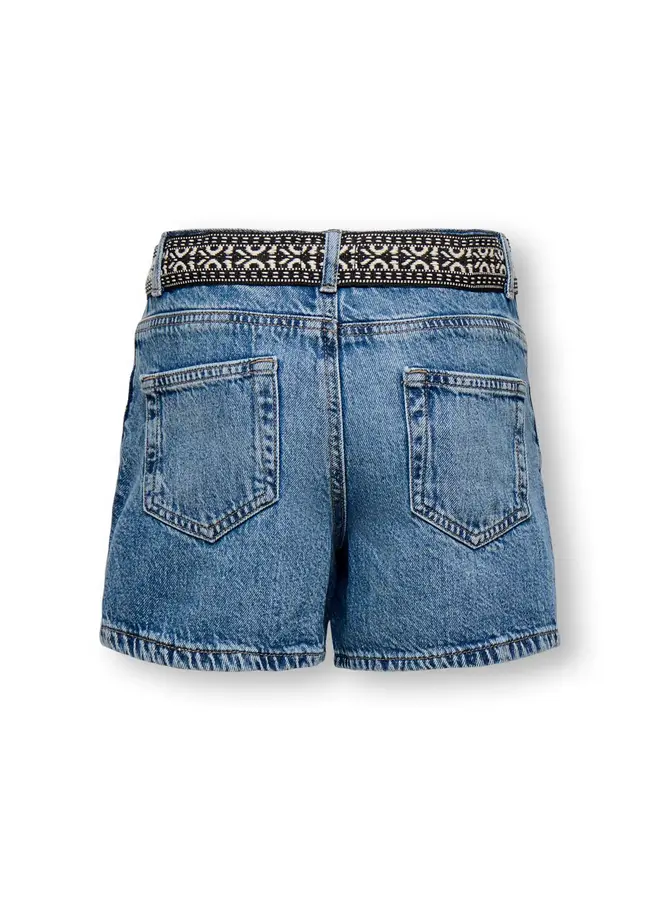 Kids Only - Ella wide denim shorts - Light medium blue denim