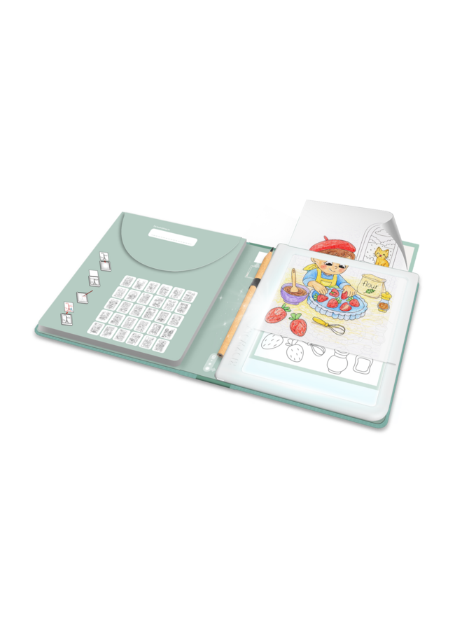 Kidywolf - Kidydraw-pad tekentablet - Food around the world