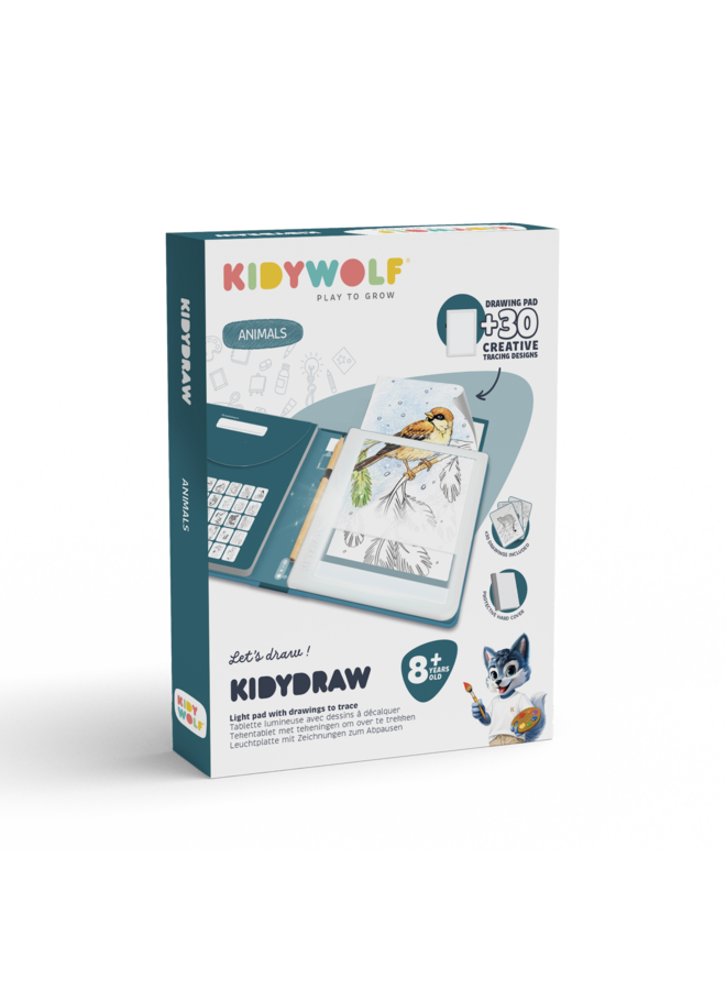 Kidywolf - Kidydraw-pad tekentablet - Animals