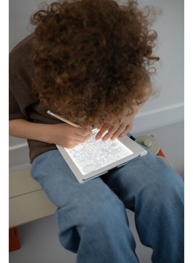 Kidywolf - Kidydraw-pad tekentablet - Food around the world