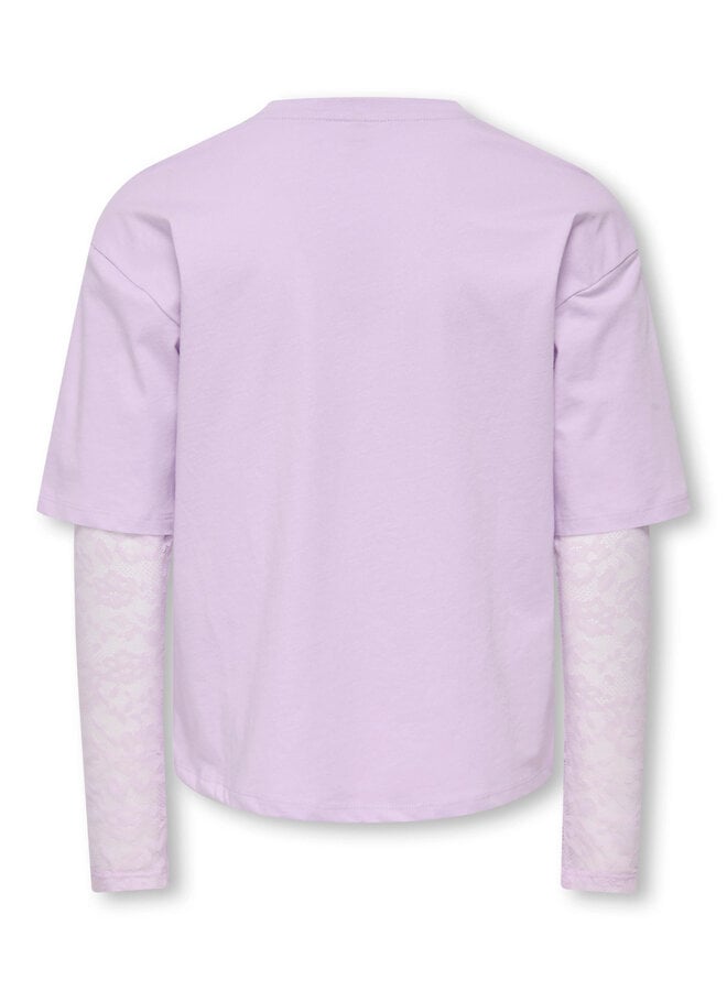 Kids Only - Mena ls lace top - Orchid bloom