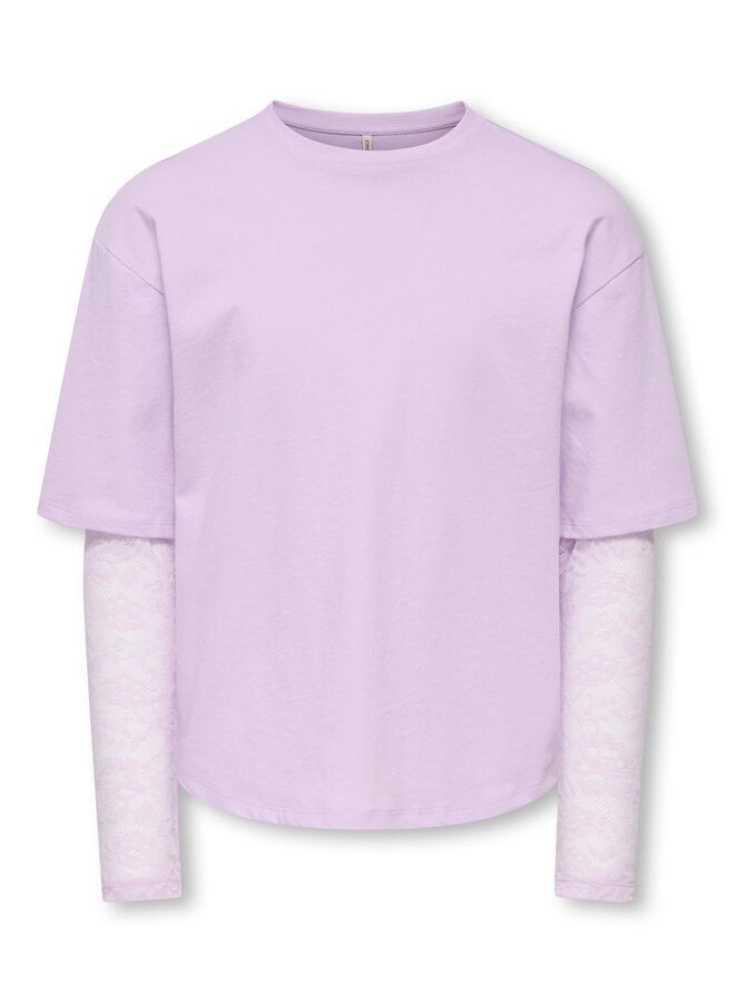 Kids Only - Mena ls lace top - Orchid bloom