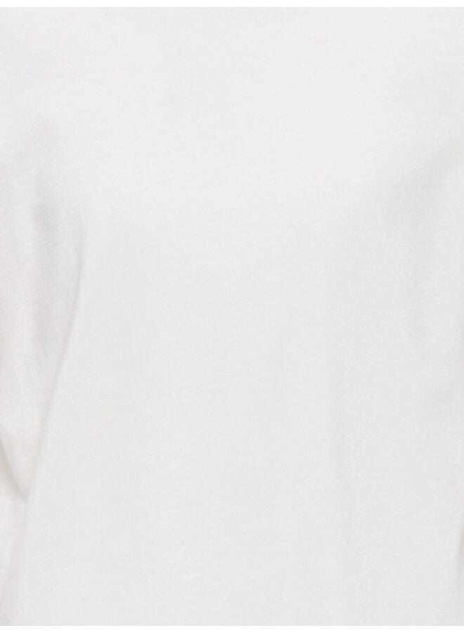 Kids Only - Manlo ss loose print tee - Cloud dancer 67 leo