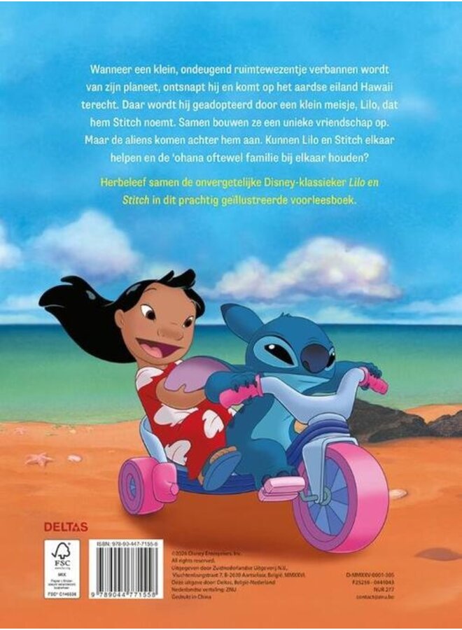 Deltas - Disney verhalenboek Lilo & Stitch