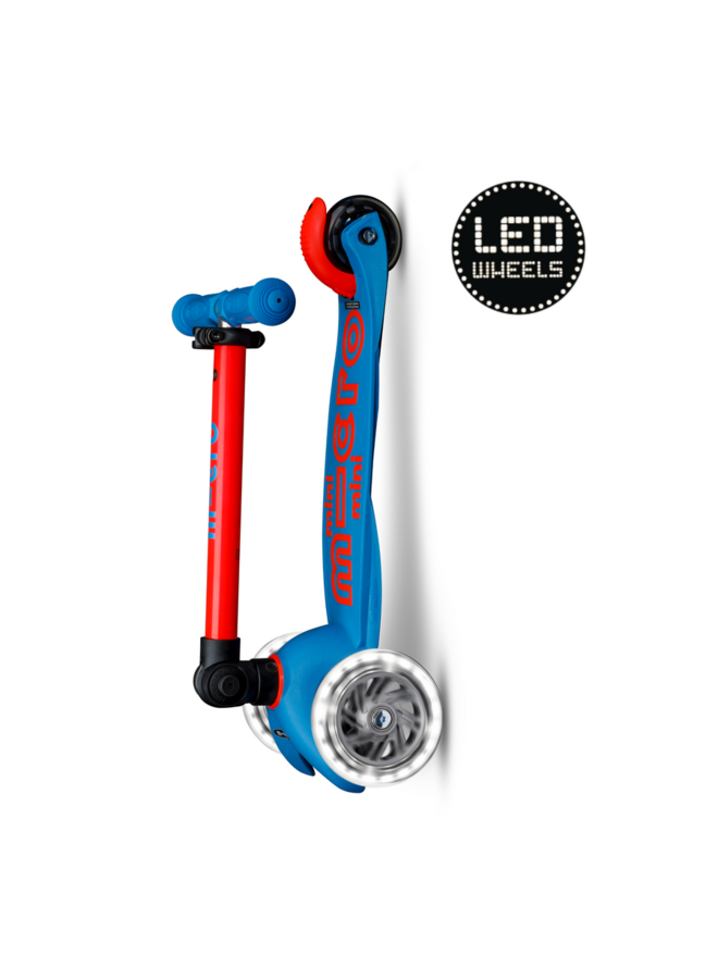 Micro Step - Mini Micro inklapbaar LED - Blauw/Rood