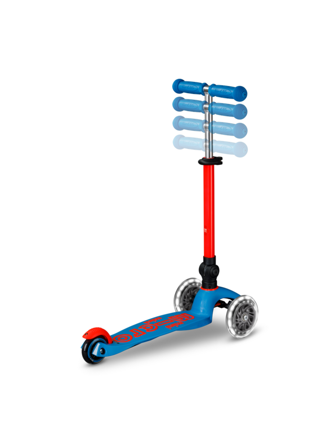 Micro Step - Mini Micro inklapbaar LED - Blauw/Rood