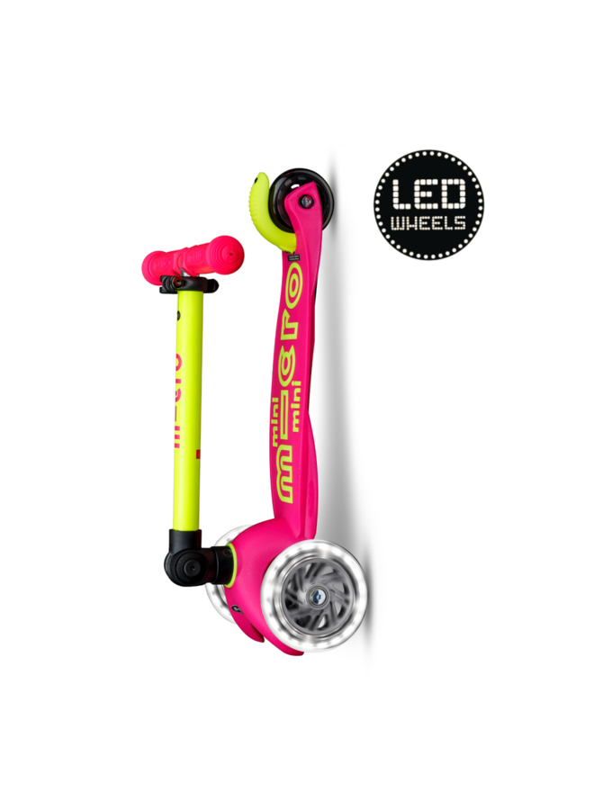Micro Step - Mini Micro inklapbaar LED - Roze/Geel