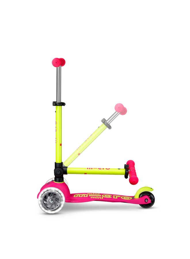 Micro Step - Mini Micro inklapbaar LED - Roze/Geel
